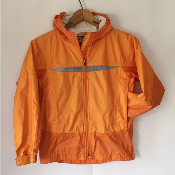 ll bean orange jacket
